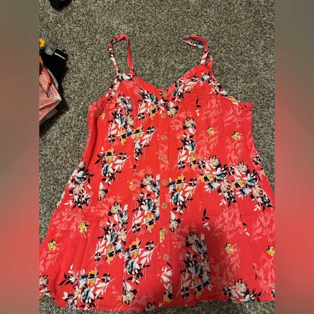 Torrid size 1 fit and flare floral tank
